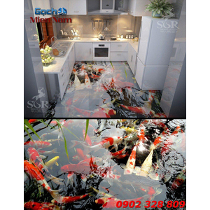 GẠCH 3D CÁ KOI CK01