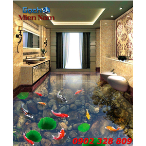 GẠCH 3D CÁ KOI CK07