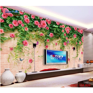 Gạch 3d Hoa Hồng HH05