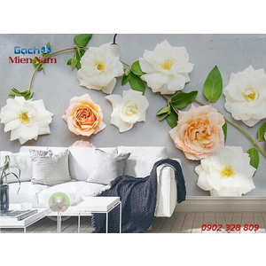 Gạch 3d Hoa Hồng HH06