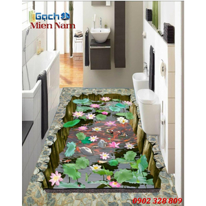 GẠCH 3D LÁT NỀN HỒ CÁ CKM17