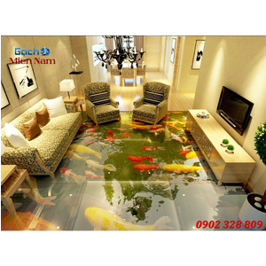 GẠCH 3D LÁT NỀN HỒ CÁ CKM35