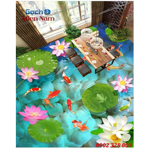 GẠCH 3D LÁT NỀN HỒ CÁ CKM04
