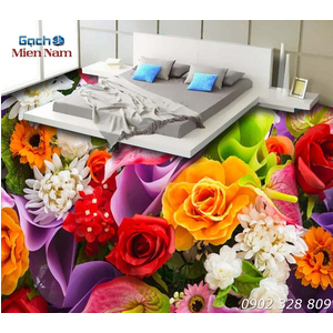 Gạch 3d lát nền mẫu sàn hoa 3d (SH10)