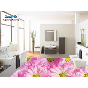 Gạch 3d lát nền mẫu sàn hoa 3d (SH11)