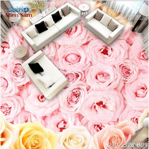 Gạch 3d lát nền mẫu sàn hoa 3d (SH19)