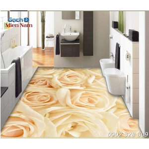 Gạch 3d lát nền mẫu sàn hoa 3d (SH23)