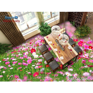 Gạch 3d lát nền mẫu sàn hoa 3d (SH31)