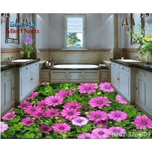 Gạch 3d lát nền mẫu sàn hoa 3d (SH36)