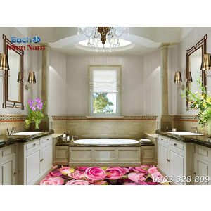 Gạch 3d lát nền mẫu sàn hoa 3d (SH46)