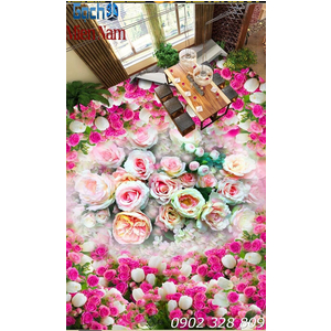 Gạch 3d lát nền mẫu sàn hoa 3d (SH47)