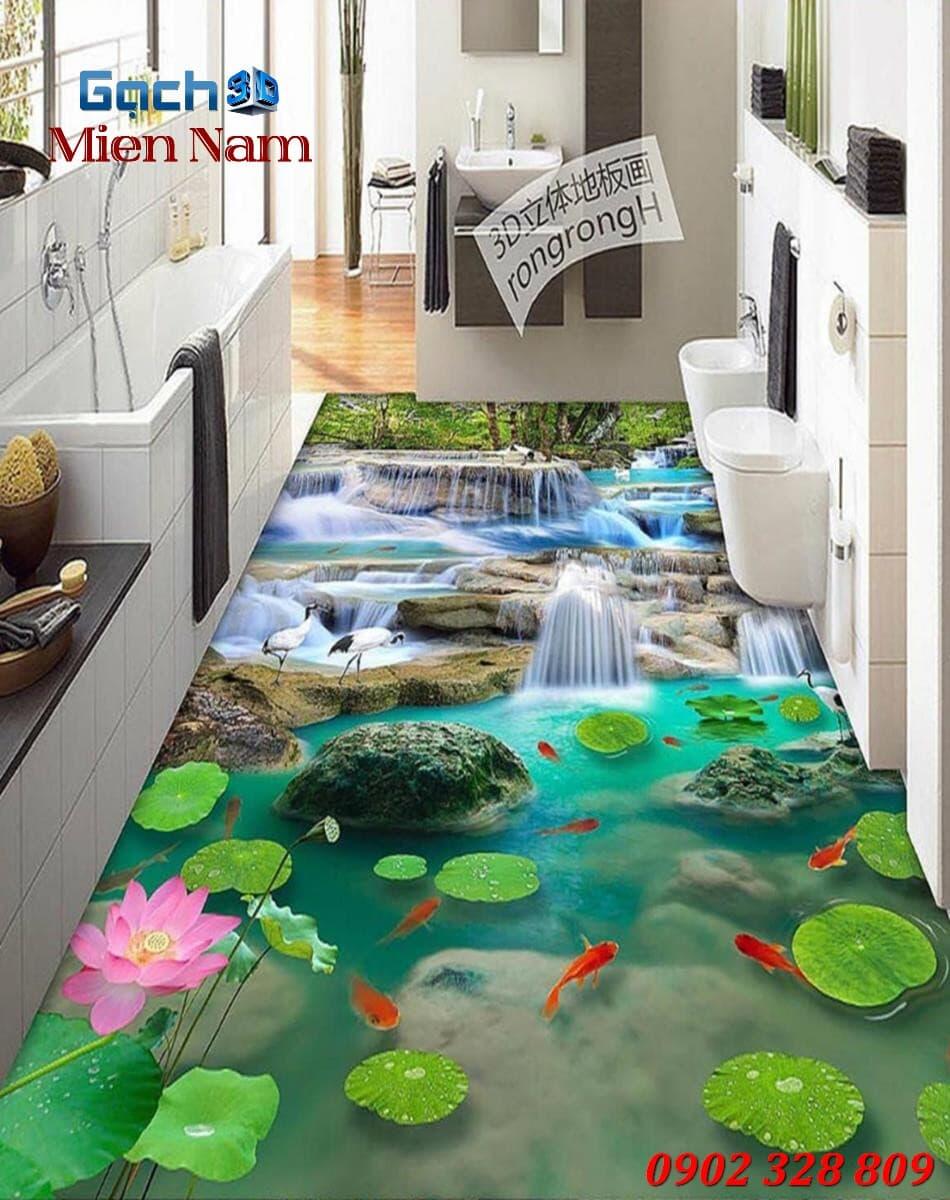 gạch 3d lát nền nhà tắm gạch 3d lát nền nhà tắm