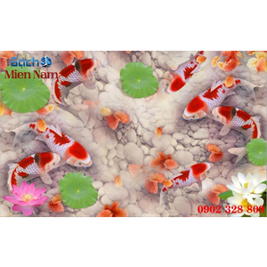 Gạch 3d mẫu cá CKM136