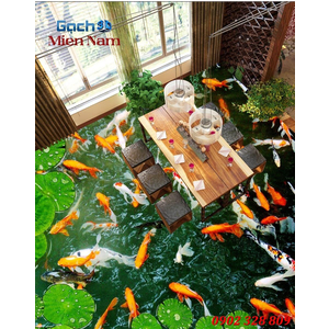 Gạch 3d mẫu cá CKM155