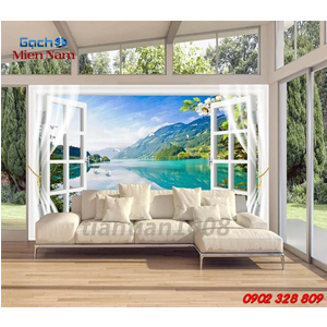 Gạch 3d ốp tường mẫu cửa sổ CS04