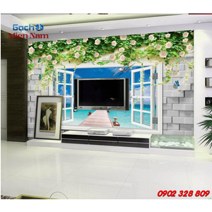 Gạch 3d ốp tường mẫu cửa sổ CS06