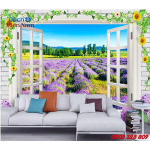 Gạch 3d ốp tường mẫu cửa sổ CS07