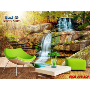 Gạch 3d ốp tường phòng khách TNM328
