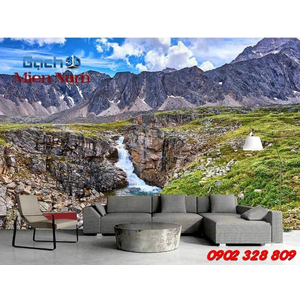 Gạch 3d ốp tường phòng khách TNM292