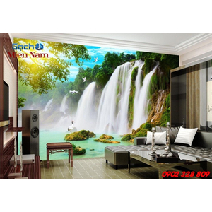 Gạch 3d ốp tường phòng khách TNM295