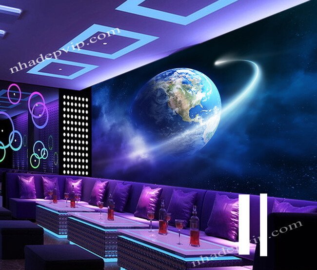 gạch 3d phòng karaoke đẹp