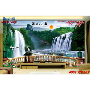 Gạch 3d Sơn thủy hữu tình STM74