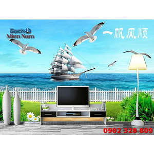 Gạch 3d Thuận Buồm Xuôi Gió TB09