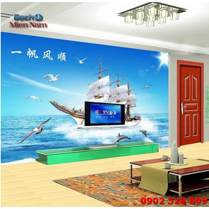 Gạch 3d Thuận Buồm Xuôi Gió TB08