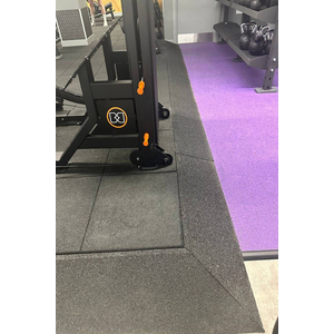 Thảm gạch cao su phòng Gym KT 50cmx50cm - 1mx1m bề mặt màu trơn ML-RUBBER M006