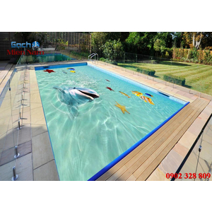 Gạch lát nền 3D bể bơi GHB10