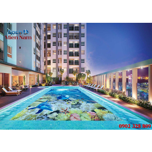 Gạch lát nền 3D bể bơi GHB15