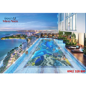 Gạch lát nền 3D bể bơi GHB42