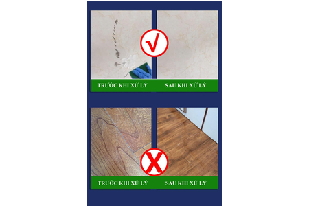 Gạch lót sàn bị trầy xước?