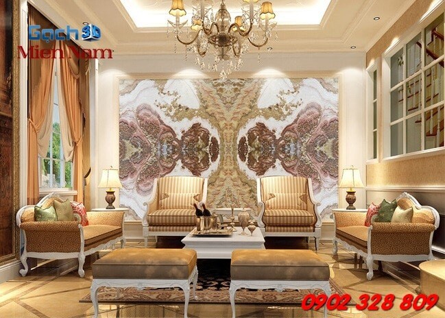 gạch ốp tường vân đá 3d