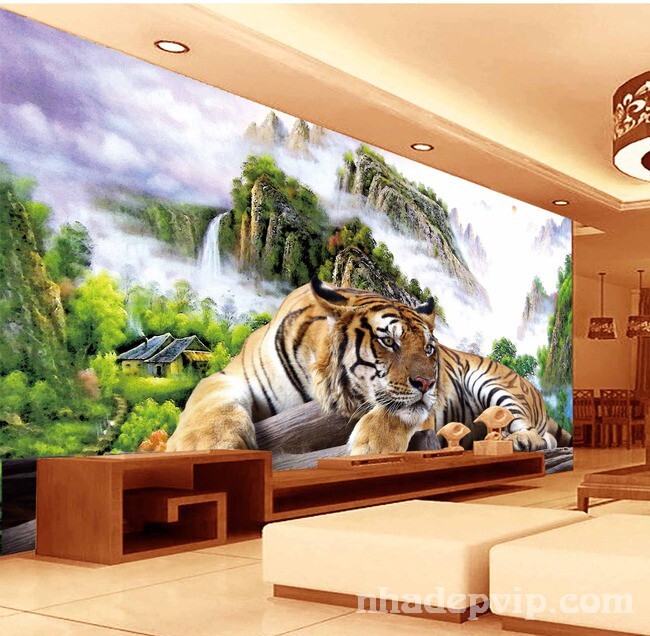 gạch trang trí phòng khách