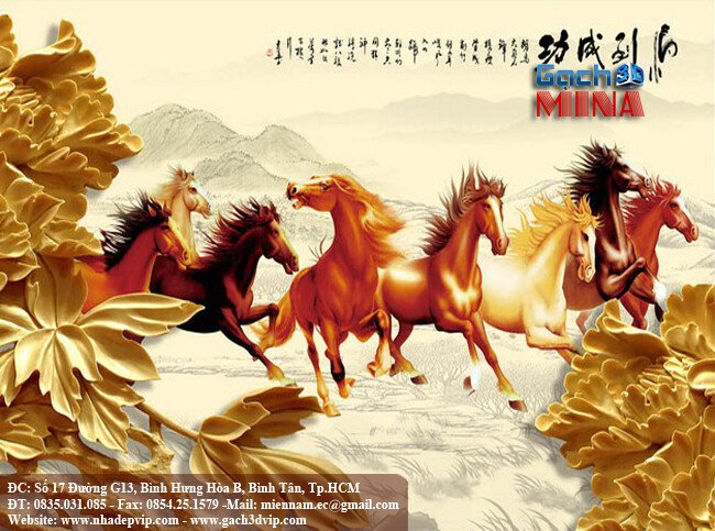 gạch trang trí phòng khách