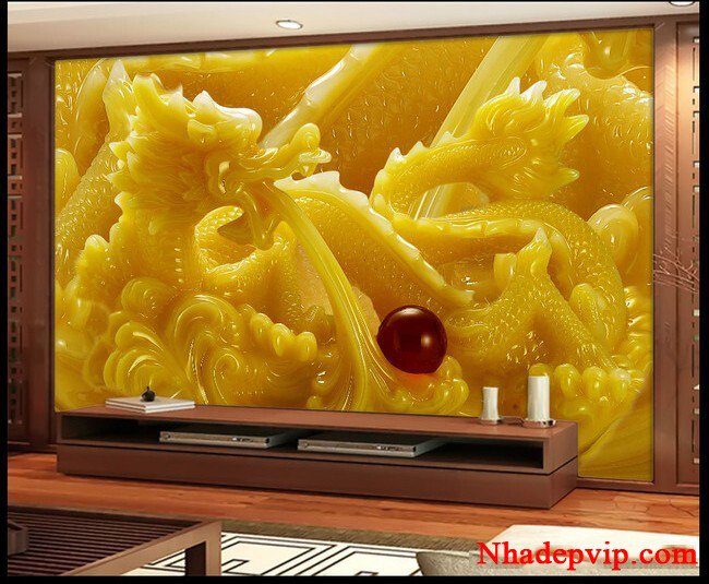 gạch trang trí phòng khách