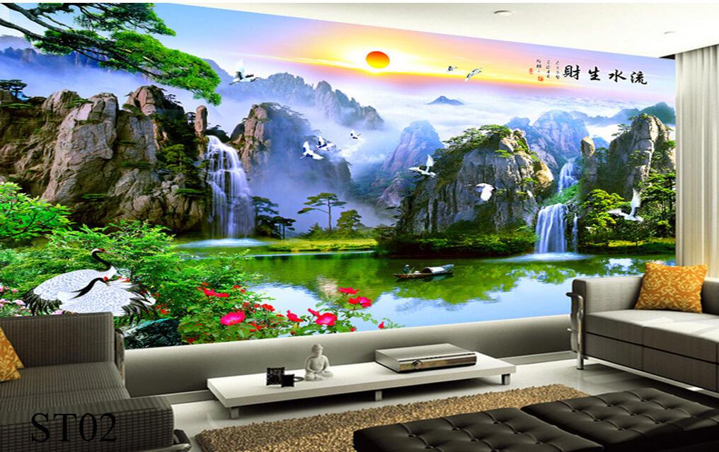 gạch trang trí phòng khách