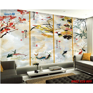 Gạch tranh 3d bộ tứ ốp tường BT66