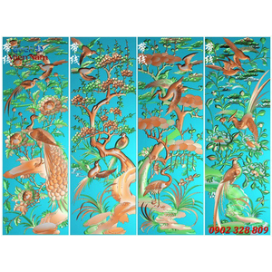 Gạch tranh 3d bộ tứ ốp tường BT67