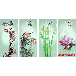 Gạch tranh 3d bộ tứ ốp tường BT68