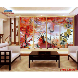 Gạch tranh 3d bộ tứ ốp tường BT83