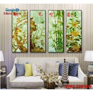 Gạch tranh 3d bộ tứ ốp tường BT94