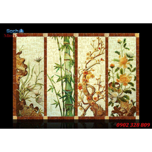 Gạch tranh 3d bộ tứ ốp tường BT99