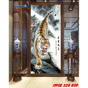 Gạch Tranh 3D Con Hổ CHM33