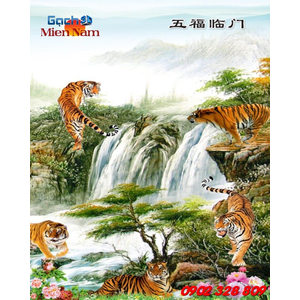 Gạch Tranh 3D Con Hổ CHM09