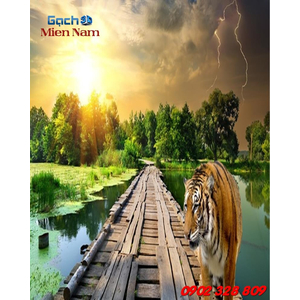Gạch Tranh 3D Con Hổ CHM17