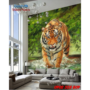 Gạch Tranh 3D Con Hổ CHM26