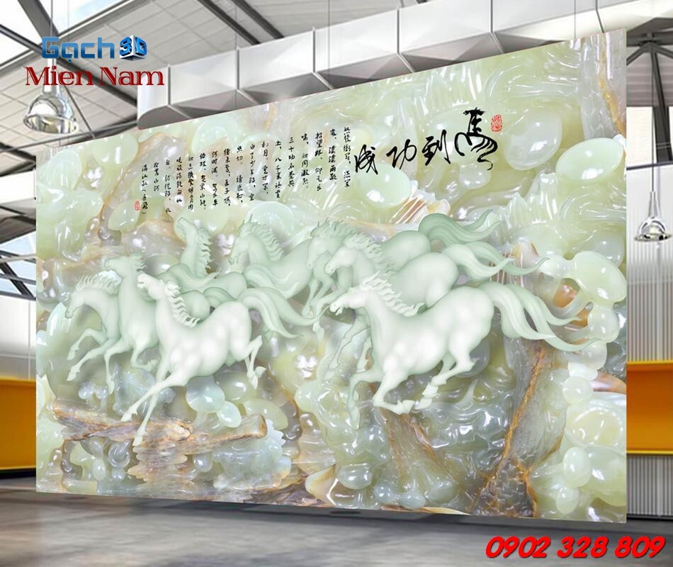 gạch tranh 3d dán tường