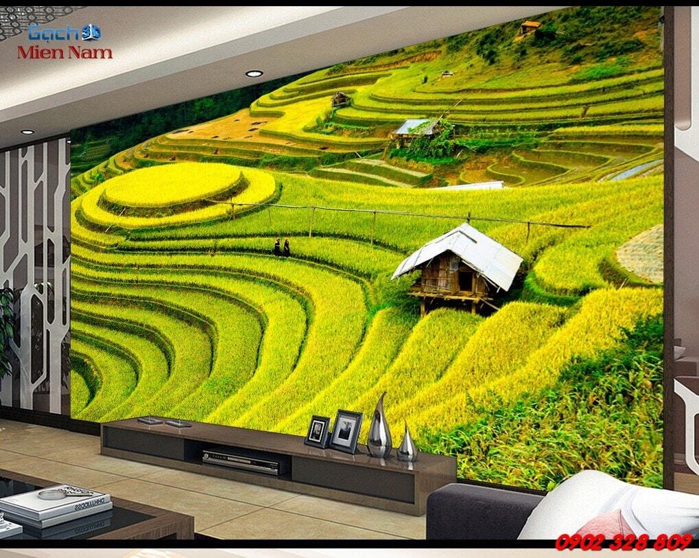 gạch tranh 3d dán tường